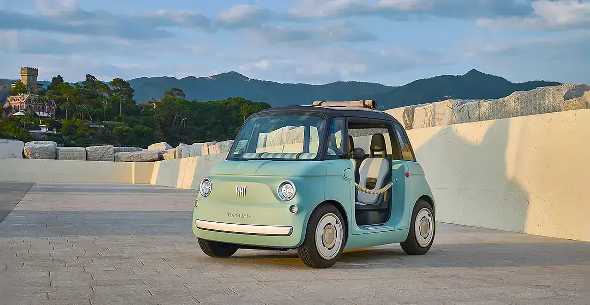 Fiat Topolino bij zonsopgang
