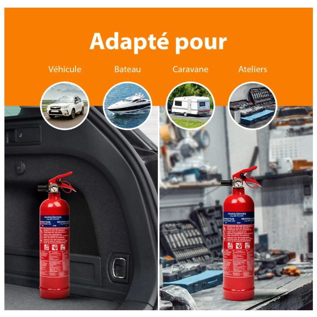 Extincteur poudre 1kg - Afbeelding 2