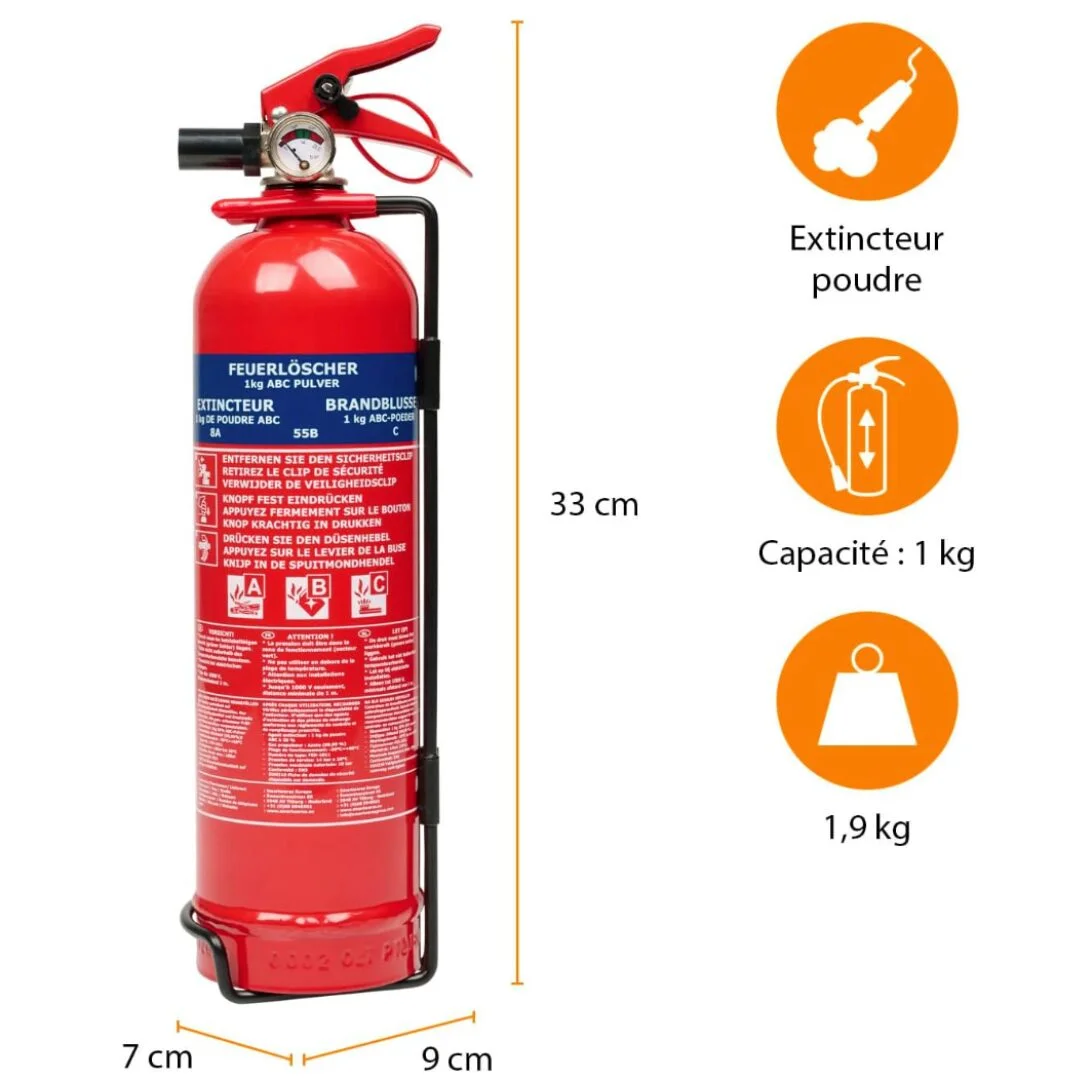 1 kg poederbrandblusser