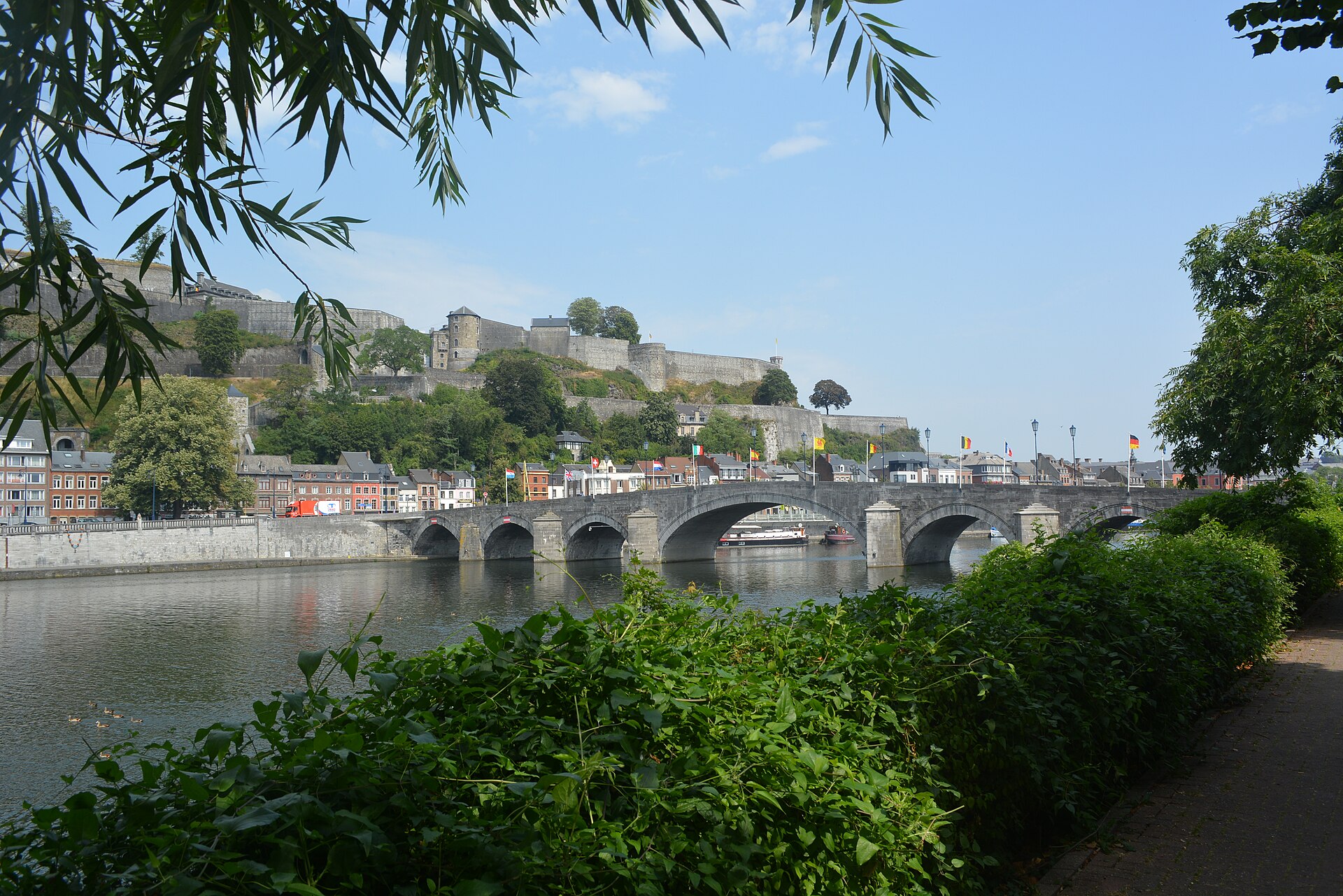 Citadelle de Namur et la Meuse en Wallonie